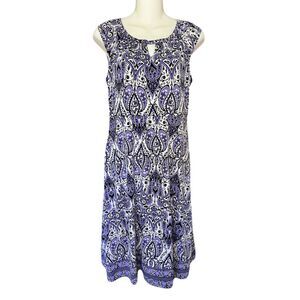 Apt. 9 Paisley Sleeveless Dress – Women’s Small  Summer Dress